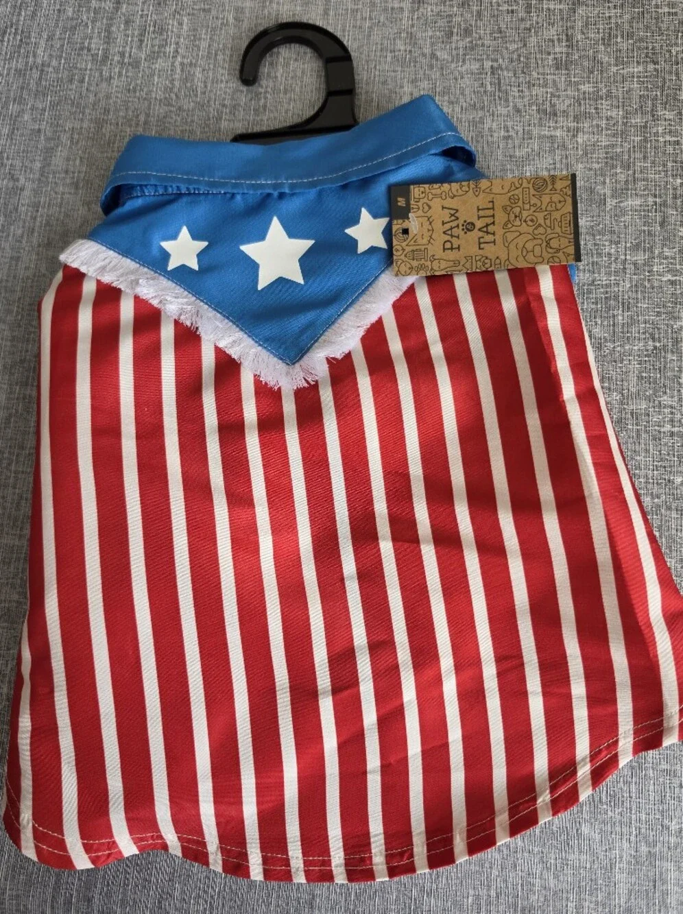 Paw & Tail 🇺🇲 Red White Blue Stars Stripes Pet Dog Shirt Medium 4th Of July